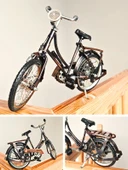 El Yapımı Metal Tasarım Dekoratif Bisiklet Detaylı Koleksiyonluk İthal Bisiklet 27 cm - 4