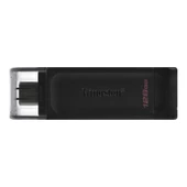 Kingston DT70 128GB USB-C 3.2 Gen 1 Type-C Flash Bellek thumbnail 1