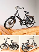 El Yapımı Metal Tasarım Dekoratif Bisiklet Detaylı Koleksiyonluk İthal Bisiklet 27 cm - 2