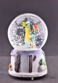 El Ele Tutuşan Aşıklar Kar Küresi Orta Boy Işıklı Müzikli 12cm - 6