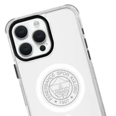 iPhone 16 Pro Max Fenerbahçe Magsafe Monochrome Logo Şeffaf Telefon Kılıfı - 2