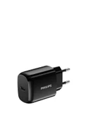 Philips 15W Siyah Kablosuz Dikey Hızlı Şarj Standı ve 25W USB-C Duvar Şarj Adaptörü - 3