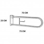 Engelli Mafsallı WC Tutunma Barı - 2