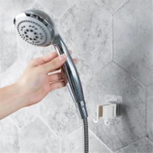 Duş Başlığı Askısı -Yapışkanlı 2 Kademeli Çift Askılı Lif tutucu - 2