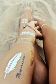 Metallic Tattoo - Metalik  Geçici Dövme Şablonu - 5