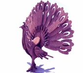 3D Ahşap Puzzle - Motosiklet - 3