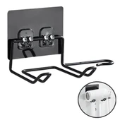Siyah Güçlü Yapışkanlı Fön Makine Askısı Tutucu Banyo Askısı - 1