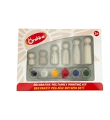 13 Parça Dekoratif Peg Aile Boyama Seti - 2