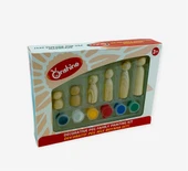 13 Parça Dekoratif Peg Aile Boyama Seti - 3