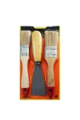 Boya Kestirme Fırça- Spatula Seti 3lü - 2