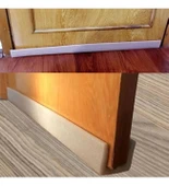 4 Adet Kahverengi Kapı Altı Isı Yalıtımı Süngeri Rüzgarlığı- U Şekilli İzolasyon Strafor - 1