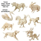 3D Ahşap Puzzle - Yemek Odası - 3