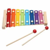 Ahşap Ksilofon - 8 Nota Renkli Müzik Aleti  (3+) - 2