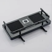 Siyah Duş Borusuna Sabitlenen Banyo Duş Rafı Şampuanlık Sabunluk Organizer - 2