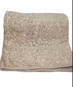ELEGANT EMBOSS ÇİFT KİŞİLİK İSPANYOL BATTANİYE BEJ - 2