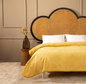 APRİCİTAS BATTANİYE ÇİFT KİŞİLİK EMBOSS HARDAL thumbnail 8