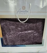 APRİCİTAS BATTANİYE ÇİFT KİŞİLİK EMBOSS KÜLMORU thumbnail 5