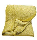 APRİCİTAS BATTANİYE ÇİFT KİŞİLİK EMBOSS HARDAL thumbnail 5