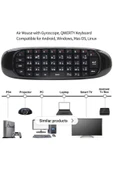 ASFAL Android Akıllı TV, Tablet, Bilgisayar Uyumlu Uzaktan Kumandalı Klavye Kablosuz Mini Klavye - 3
