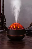 ASFAL Ultrasonik 300ML Hava Nemlendirici Buhar Makinesi Aroma Difüzör Şömine Görünümlü - 1