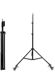 ASFAL 210 cm Tekerlekli Tripod Kamera Ayağı Canlı Yayın, Tiktok Fotoğraf Makinesi ve Telefon Tripod Ayağı - 2