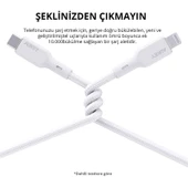 AUKEY CB-NCL1-WH NAYLON ÖRGÜLÜ 3A 480MBPS TYPE-C LIGHTNING KABLOSU 1.8MT - 2