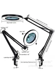 ASFAL 74cm Metal Masaüstü Selfie Işığı 3 Renkli Okuma ve Çalışma Lambası Akrobat 16 cm Ring Light - 3