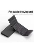 ASFAL Touchpadli Katlanabilir Bluetooth Klavye Telefon Tablet ve Pc Uyumlu Taşınabilir Klavye - 1