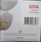 HP 201A CF400A SİYAH BLACK TONER MUADİL İTHAL ÜRÜN thumbnail 2