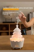 ASFAL Aroma Difüzör Hava Nemlendirici Kumandalı Gece Lambası Renkli Çam Ağacı Görünümlü 250ML Difüzör - 6