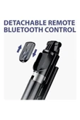 ASFAL Gopro Uyumlu, Bluetooth Kumandalı, 170 Cm Selfie Çubuğu Ve Tripod Telefon Tutacağı thumbnail 4