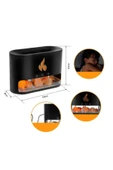 ASFAL Ultrasonik Buhar Makinesi Şömine Efekt Aroma Difüzör 250ml Nemlendirici 3d Kristal Kaya Tuzu - 4