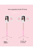 ASFAL Çift Işıklı Taşıma Çantalı Kumandalı Taşınabilir Selfie Çubuğu Alüminyum 175 cm Katlanabilir Tripod - 3