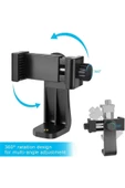 ASFAL Tripod ve Monopod İçin Telefon Bağlantı Aparatı Cep Telefonu Klipsi Tutucu Yatay ve Dikey Kullanılır - 8