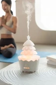 ASFAL Aroma Difüzör Hava Nemlendirici Kumandalı Gece Lambası Renkli Çam Ağacı Görünümlü 250ML Difüzör - 1