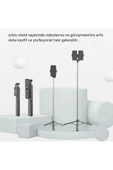 ASFAL 160 cm Tablet ve Telefon Tutuculu Tripod, Kumandalı Telefon, Kamera ve Monopod Uyumlu Selfie Çubuğu - 5