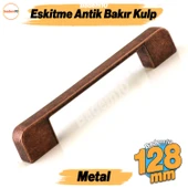 Radus Antik Bakır Metal Kulp 128 mm 12.8 cm Mobilya Çekmece Mutfak Dolabı Dolap Kulpları Kulbu Kulpu thumbnail 1