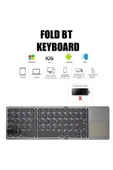 ASFAL Touchpadli Katlanabilir Bluetooth Klavye Telefon Tablet ve Pc Uyumlu Taşınabilir Klavye - 5