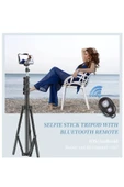ASFAL Bluetooth Kumandalı 210 Cm Tripod Telefon Tutuculu Selfie Çubuğu Telefon, Kamera Ve Lamba Tripodu - 2