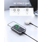 AUKEY PB-MS02-GY 30W 10000 MAH MAGSAFE KABLOSUZ POWERBANK - 3