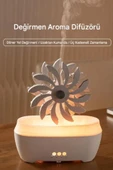 ASFAL Ultrasonik Yel Değirmeni Efekti Buhar Makinesi Hava Nemlendirici Aroma Difüzör Işıklı Kumandalı - 1