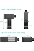 ASFAL Tripod ve Monopod İçin Telefon Bağlantı Aparatı Cep Telefonu Klipsi Tutucu Yatay ve Dikey Kullanılır - 7