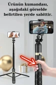 ASFAL Uzaktan Kumandalı 156 Cm Alüminyum Tripod Ve Selfie Çubuğu Telefon, Kamera, Işık Ve Gopro Uyumlu - 2