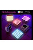ASFAL Telefon, Kamera Laptop Uyumlu RGB Selfie Işığı Canlı Yayın Tiktok Selfie ve Video İçin Mini Led Işık - 7