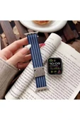 ASFAL Apple Watch 3/4/5/6/7/8/9/10/se/ultra/ultra2 44mm/45mm/46mm/49mm Uyumlu Kumaş Kordon thumbnail 3