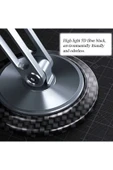ASFAL Fiber Karbon Taşınabilir Alüminyum Telefon Tutucu Katlanabilir 360° Dönen Masaüstü Tablet Tutucu - 5