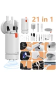 ASFAL Şarjlı Mini Elektrikli Süpürge 21 in 1 Bilgisayar, Kamera, Telefon Klavye ve  Airpods Temizleme Seti - 5