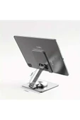 ASFAL 360° Dönen Metal Masaüstü Tablet ve Telefon Standı Açılı, Katlanabilir Telefon ve Tablet Tutucu - 7