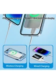 ASFAL Hızlı Şarj Destekli Dijital, Kablosuz Şarjlı 10000 mAh, 22.5W Manyetik Powerbank Magsafe Şarj Cihazı thumbnail 2