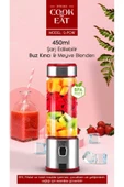 ASFAL Metal Bıçaklı 450 ml Taşınabilir Kişisel El Blenderi Şarjlı Buz Kıran Meyve Karıştırıcı Mix Shaker - 1